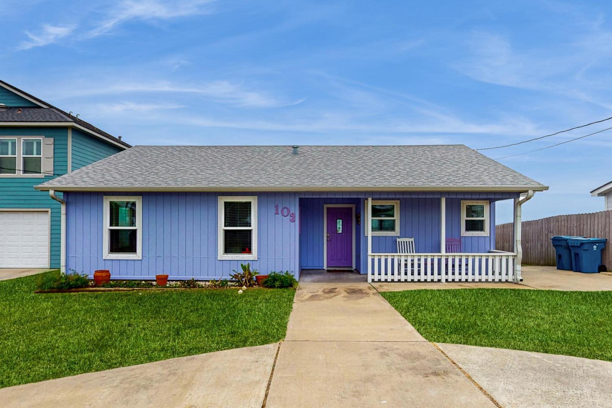 The Purple Beach House Rockport Exterior photo